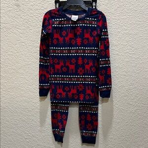 Hanna Andersson Holliday Hannasoft pajama set size 5  UNISEX